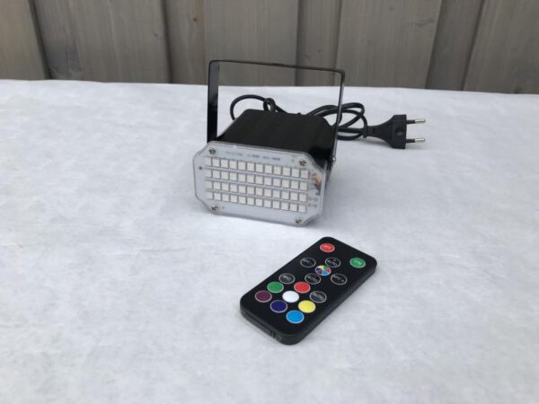 RGB Mini Stroboskop mit Fernbedienung