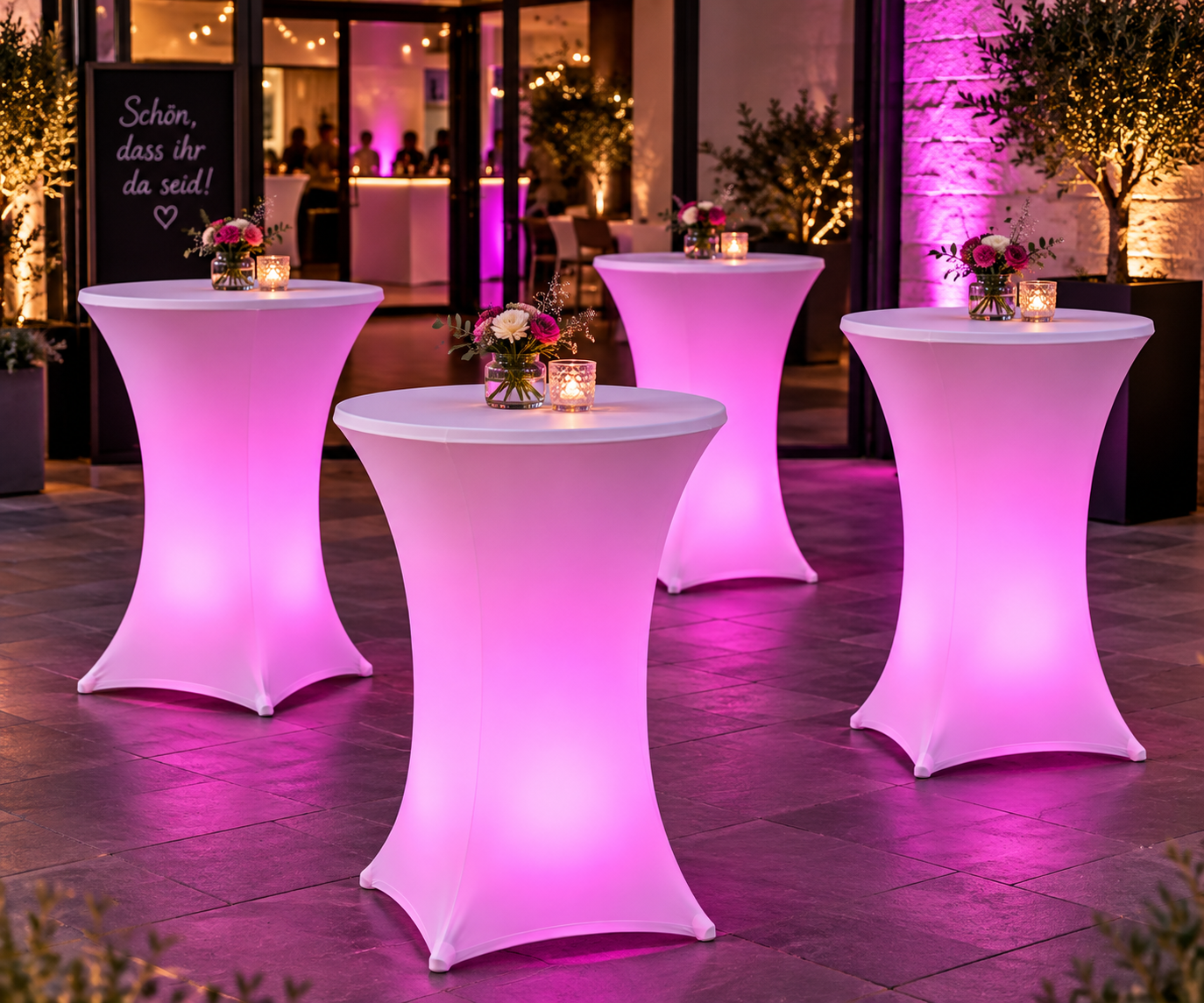 Stehtisch mit Led